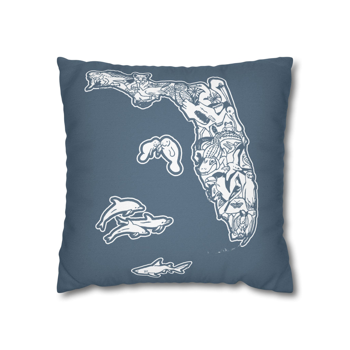 Life of Florida Wetlands Decorative Throw Pillow - Cover only