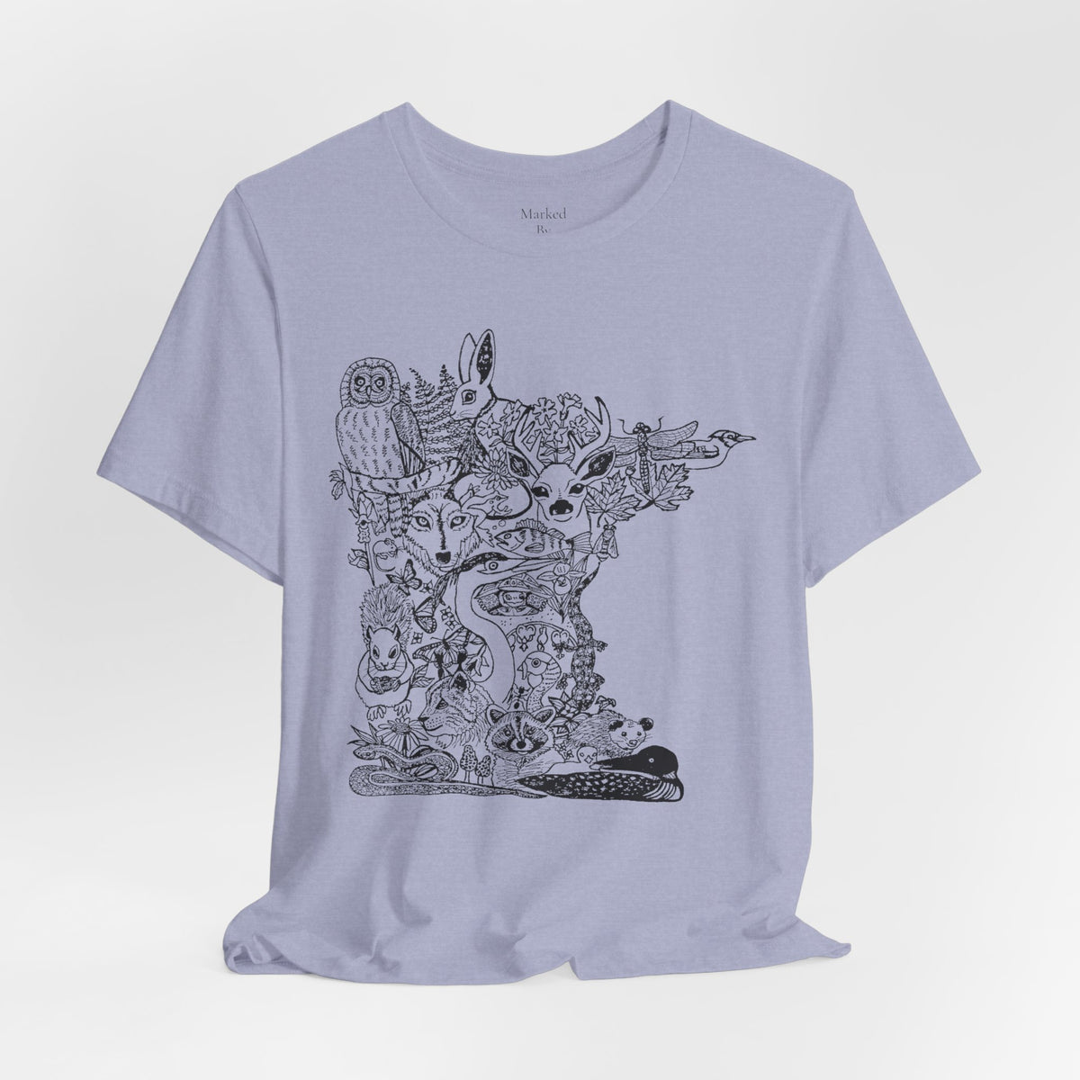 Minnesota Woodland Animal Collage T-Shirt