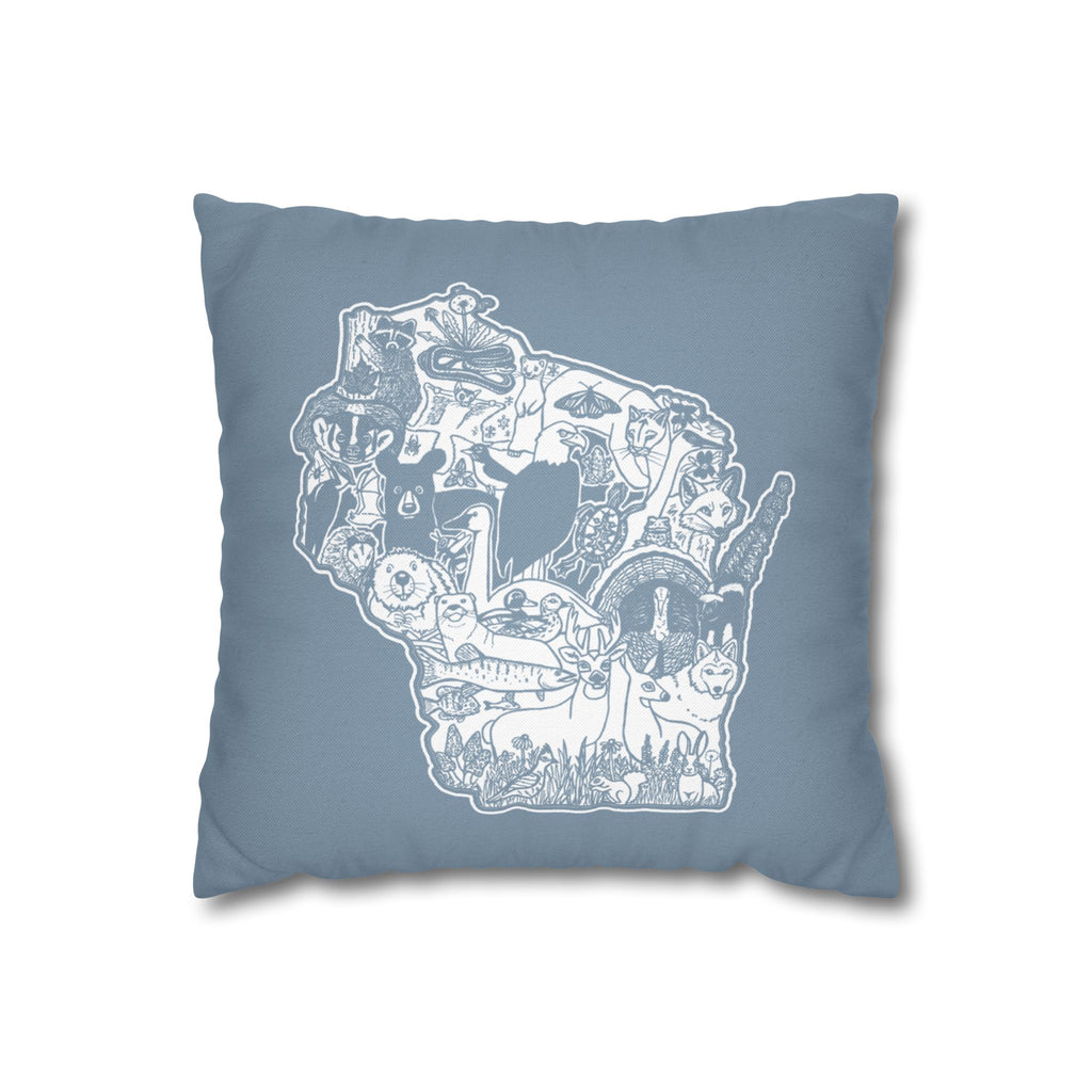 Wisconsin Woodland Animals Pillow