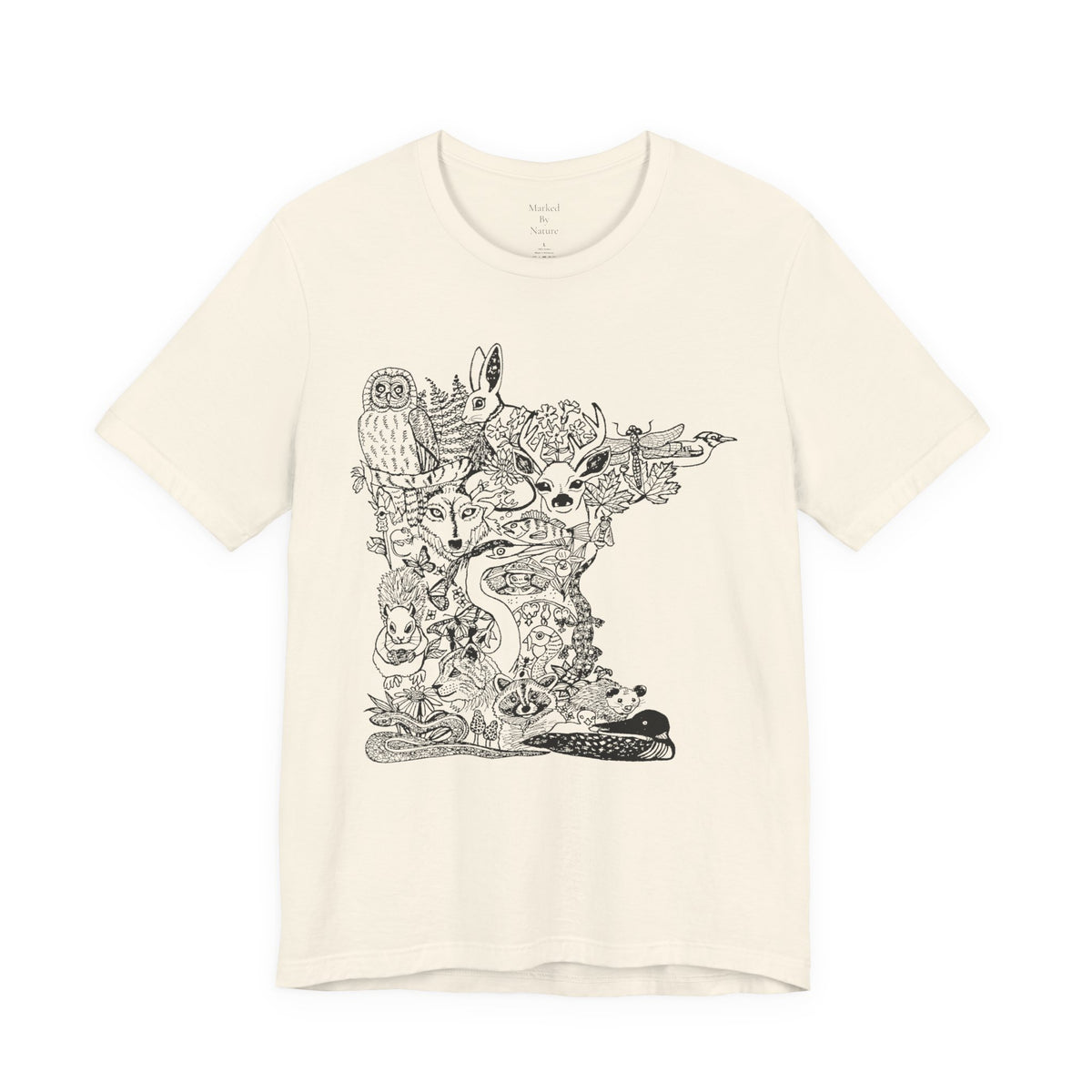 Minnesota Woodland Animal Collage T-Shirt