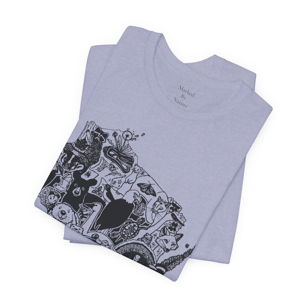 Wisconsin Woodland Animal Collage T-Shirt