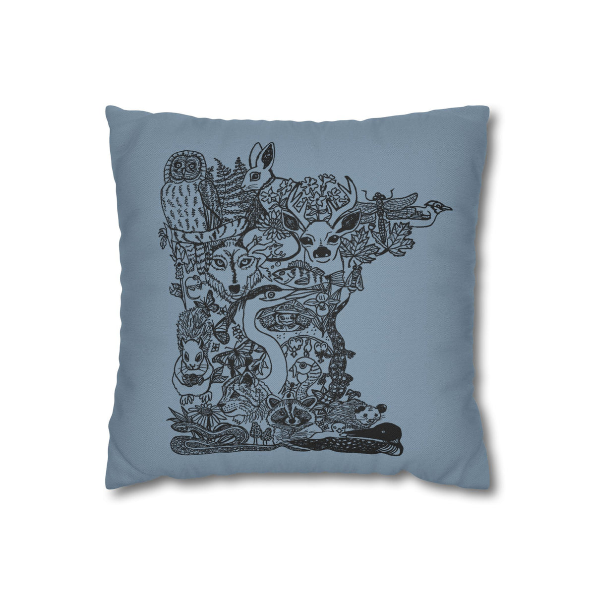 Woodland Animals Decorative Throw Pillow - Cover Only