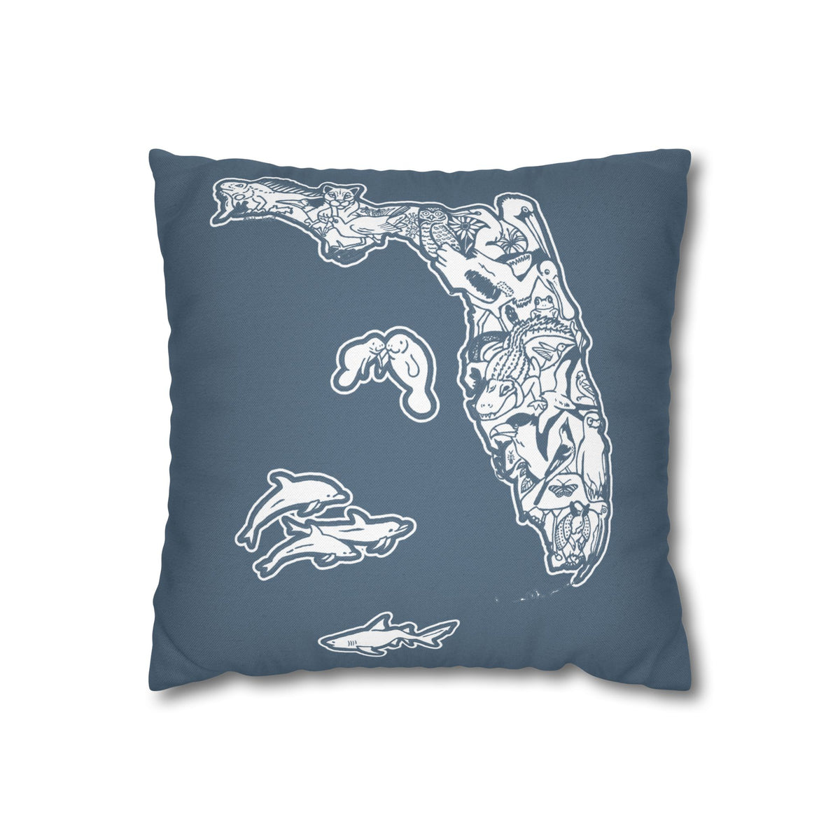 Life of Florida Wetlands Decorative Throw Pillow - Cover only