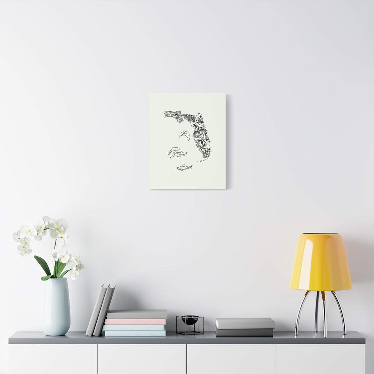 Florida Wildlife Map Canvas