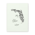 Florida Wildlife Map Canvas