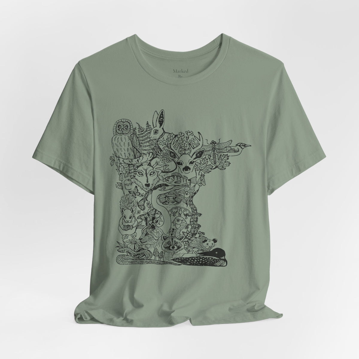 Minnesota Woodland Animal Collage T-Shirt
