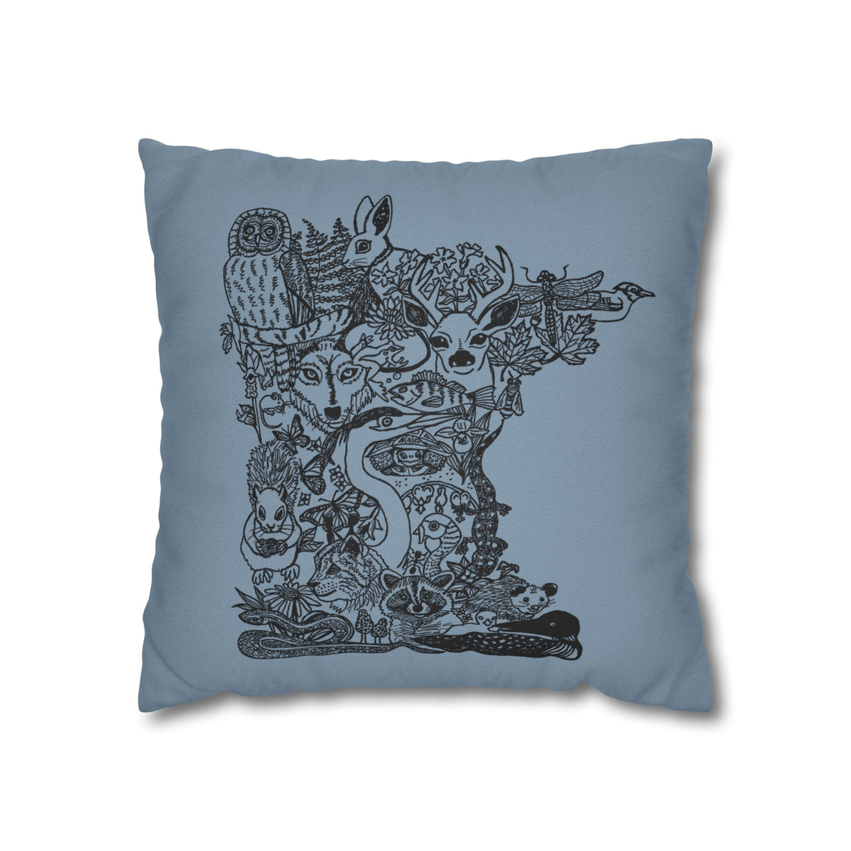 Woodland Animals Decorative Throw Pillow - Cover Only
